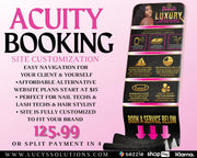 Acuity booking site