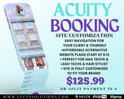 Acuity booking site